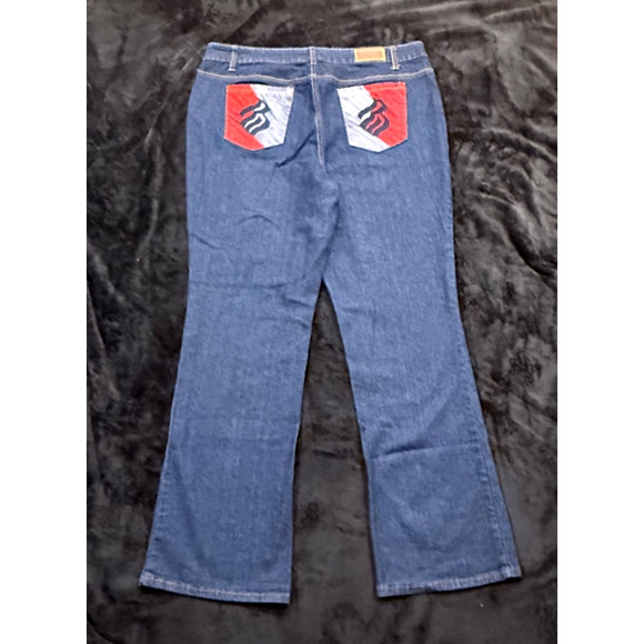Rocawear Jeans Mens 38x32 Baggy Bootcut Embroidered Stretch JNCO Style Skater - Picture 1 of 11